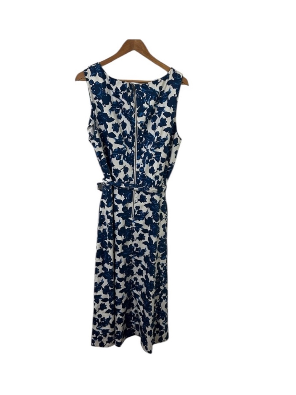 Long Tall Sally Blue and White Floral Midi Dress - Picture 4 of 5